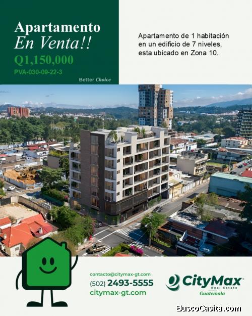 Apartamentos en Venta en zona 10 de 1 habitación