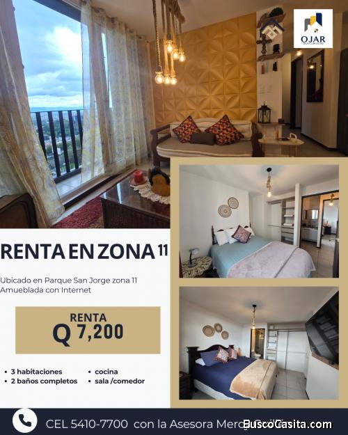 RENTA APARTAMENTO EN PARQUE SAN JORGE 3 HABITACIONES 