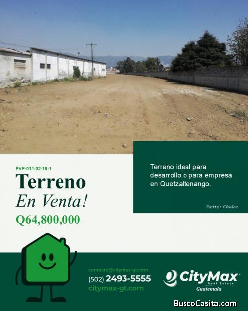 Terreno en Venta Ideal Inversionistas en Quetzaltenango