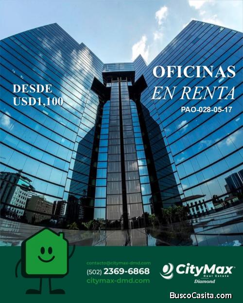 Oficinas en Renta en Zona 10 Ciudad de Guatemala
