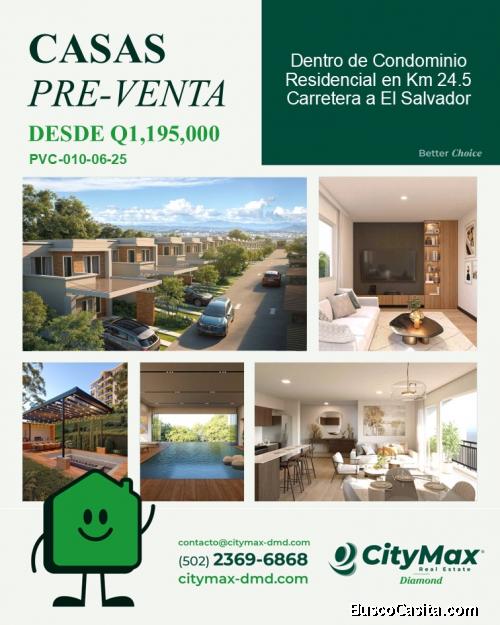 Casas en Pre-Venta en Km 24.5 Carretera a El Salvador