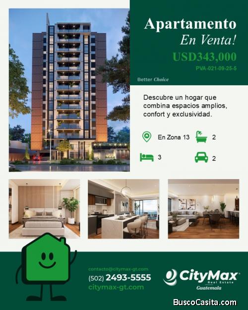 Apartamento en Venta en planos en zona 13 las Americas