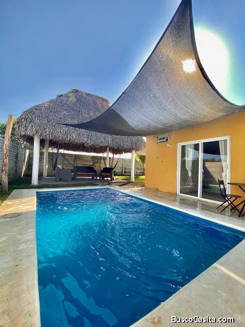 Alquilo casa tipo apartamento cercana a la playa