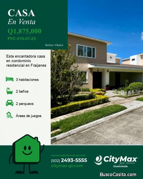 Casa en venta en La fontana km 25 Fraijanes