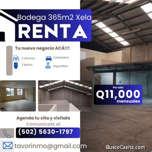 Bodega 365m2 en Xela Quetzaltenango