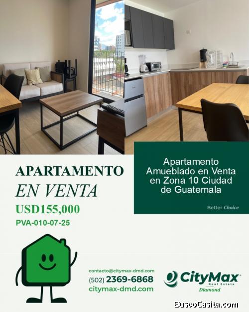 Apartamento Amueblado en Venta en Zona 10 Guatemala