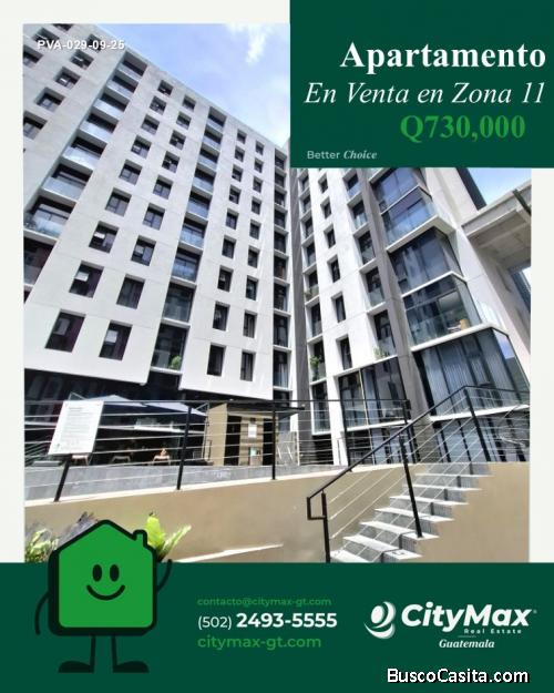 Apartamento en Venta Tipo Estudio en Zona 11