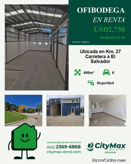 Ofibodega en Renta en Km. 27 Carretera a El Salvador