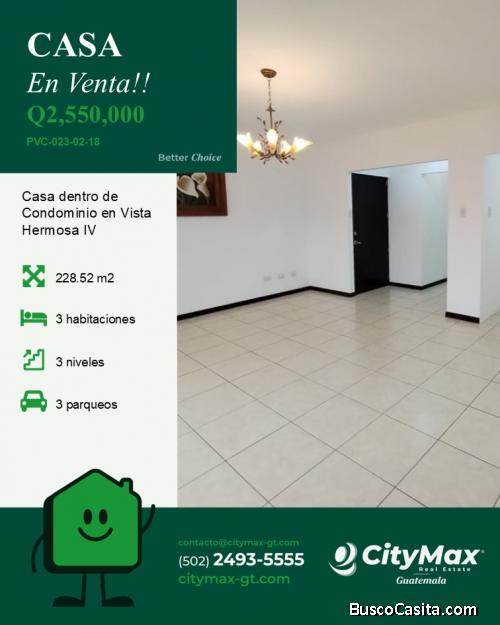 Casa en Venta en Vistas De San Isidro Zona 16