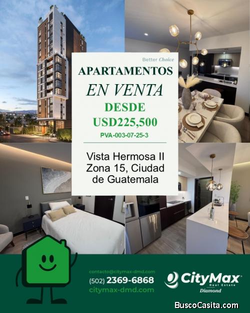 Apartamentos en Venta Zona 15 Vista Hermosa II Ciudad de Guatemala
