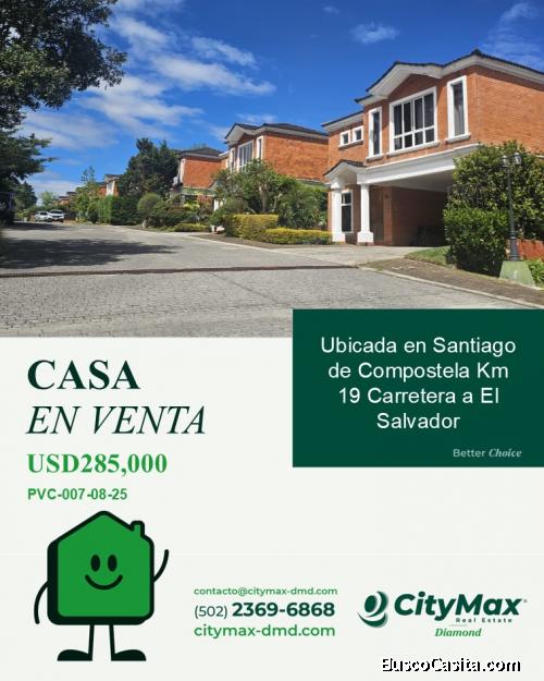 Casa en Condominio en Venta Santiago de Compostela Km 19 Carretera a El Salvador