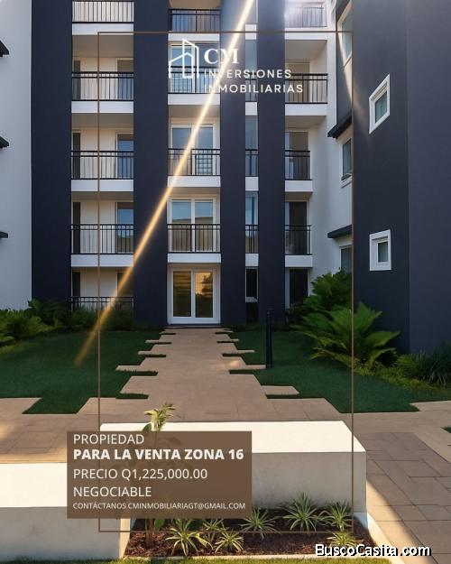 ¡Apartamento en VENTA zona 16, Complejo Residencial con Club, Piscina y Áreas Verdes!!!