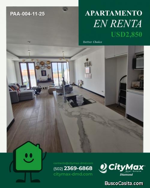 Apartamento Amueblado en Renta Lirios de Cayalá Zona 16