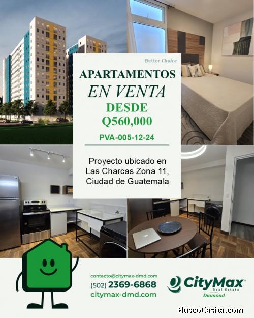 Apartamentos en Pre-Venta en Las Charcas Zona 11 Ciudad de Guatemala