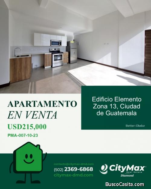 Apartamento en Venta en Edificio Elemento Zona 13 Guatemala