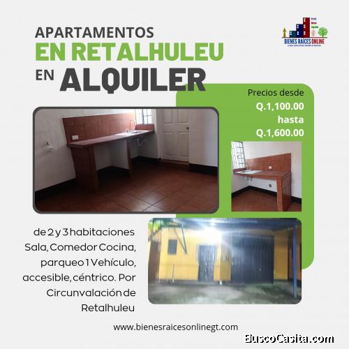 Apartamentos en Alquiler Circunvalación Retalhuleu 