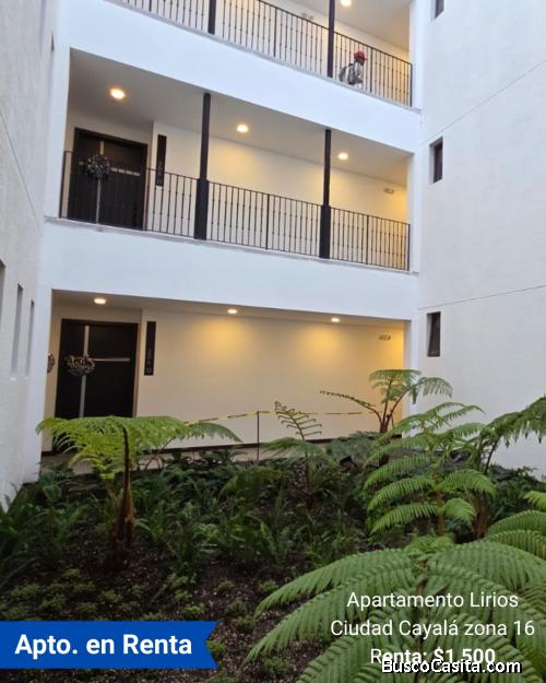 Apartamento en Renta en Lirios, Ciudad Cayalá z. 16 