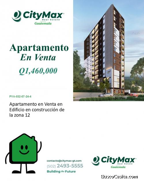 Venta de apartamento en Construcción en Zona 12