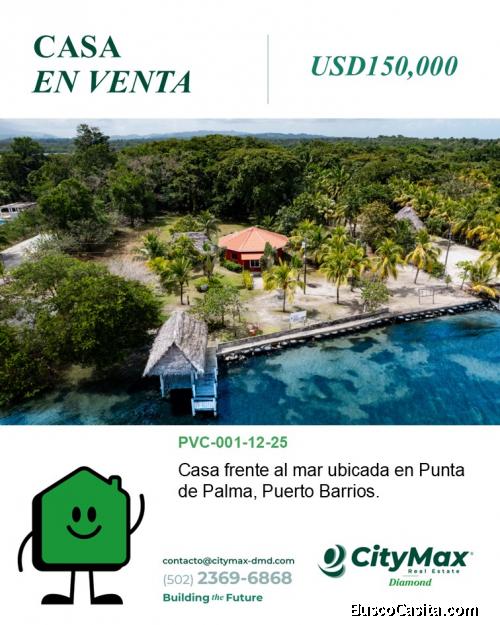 Casa frente al mar en Venta en Punta de Palma Puerto Barrios