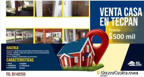 VENTA DE PROPIEDAD EN TECPAN GUATEMALA