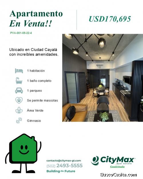 Apartamento en zona 16 Cayala