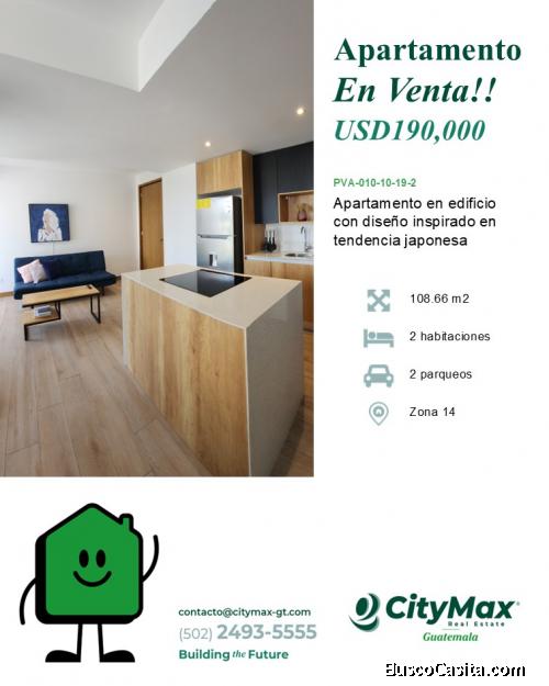 Apartamento Para Inversión En Zona 14 En Venta!