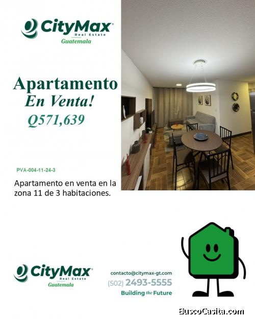 Hermoso Apartamento en Zona 11 en venta