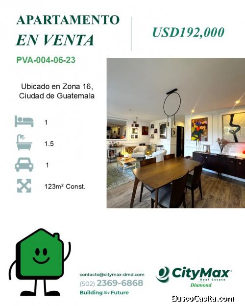 Apartamento en Venta en Zona 16 Ciudad de Guatemala