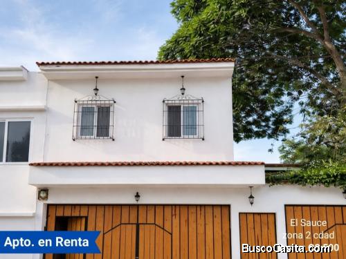 Apartamento en Renta en El Sauce zona 2 cdad