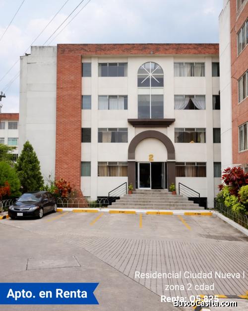 Apartamento en Renta en Residencial Ciudad Nueva I zona 2 cdad
