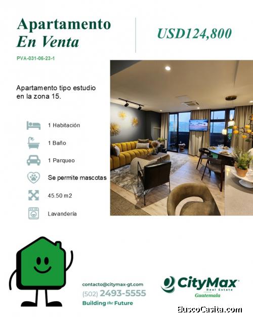 Apartamento en Vista Hermosa zona 15  en Venta 