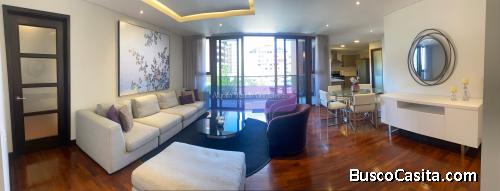 Apartamento Amoblado en Alquiler Zona 14, 2 Habitaciones, 120 m2, US$2,250