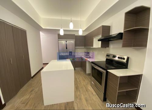 Apartamento en Alquiler Zona 10, 1 Habitación, 1 Parqueo, 55 m2, Q6,000