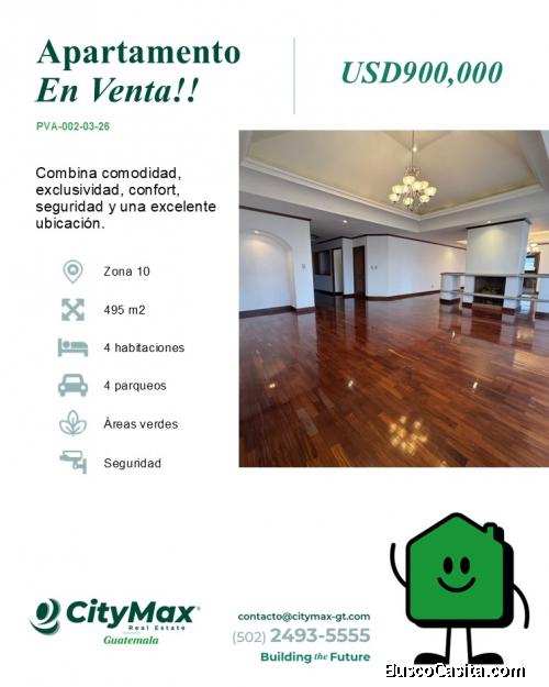 Penthouse en Venta zona 10 cerca de La Estación