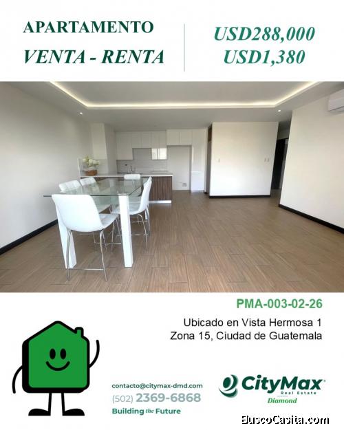 Apartamento en Venta y Renta en Zona 15 Ciudad de Guatemala