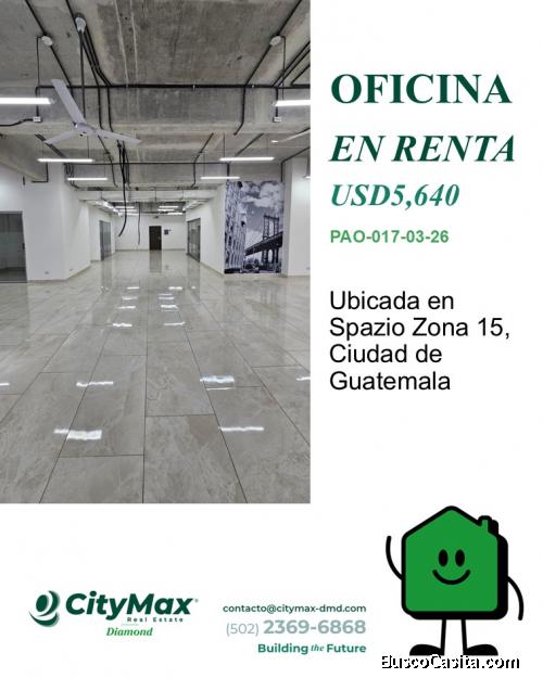 Oficina en Renta en Spazio Zona 15 Ciudad de Guatemala