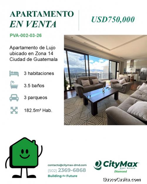 Apartamento de Lujo en Venta en Zona 14