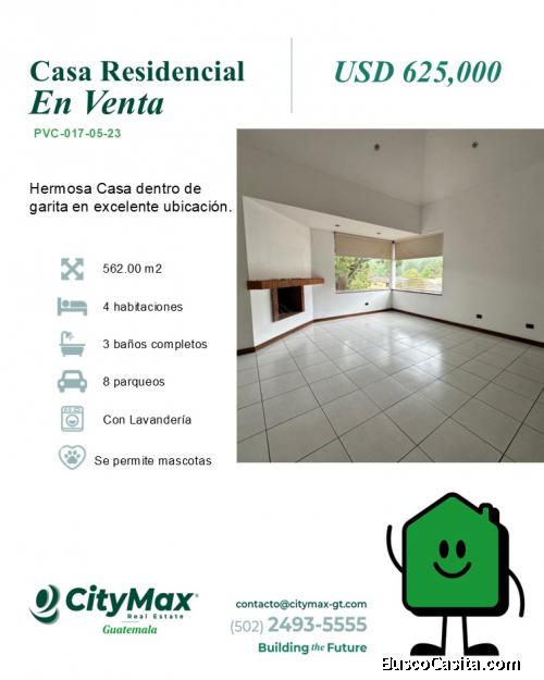 Casa Residencial en Venta en Zona 16