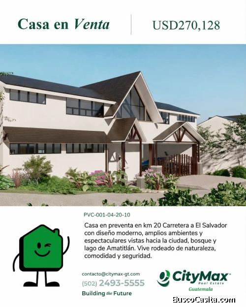 PreVenta linda casa en km 20 Carretera a El Salvador