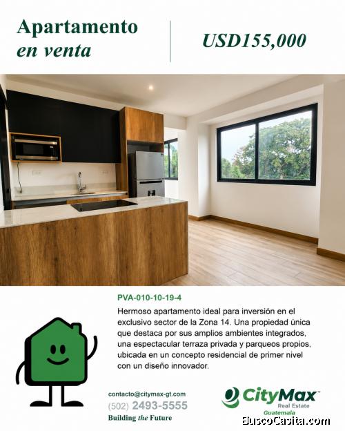Apartamento en venta en la zona 14 la Villa