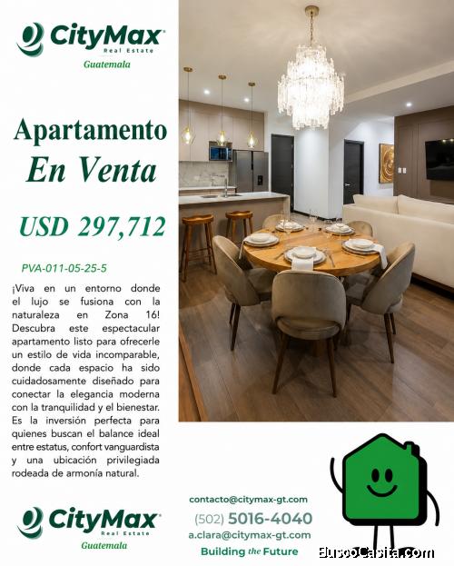 AnteriorSiguiente En venta apartamento en Zona 16 Cercano a Cayala
