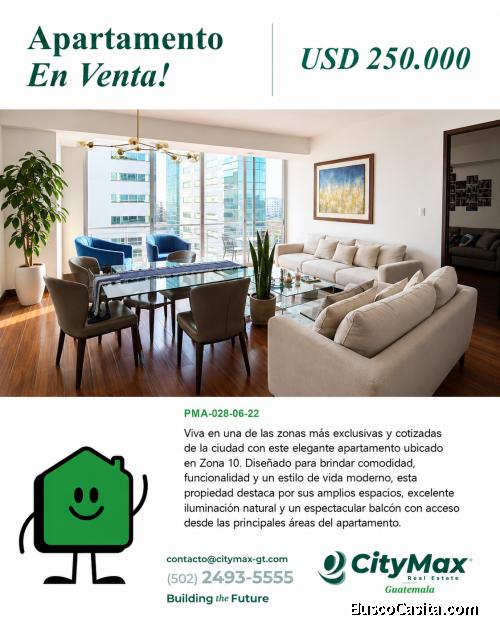 Apartamento en venta en zona 10 Próceres