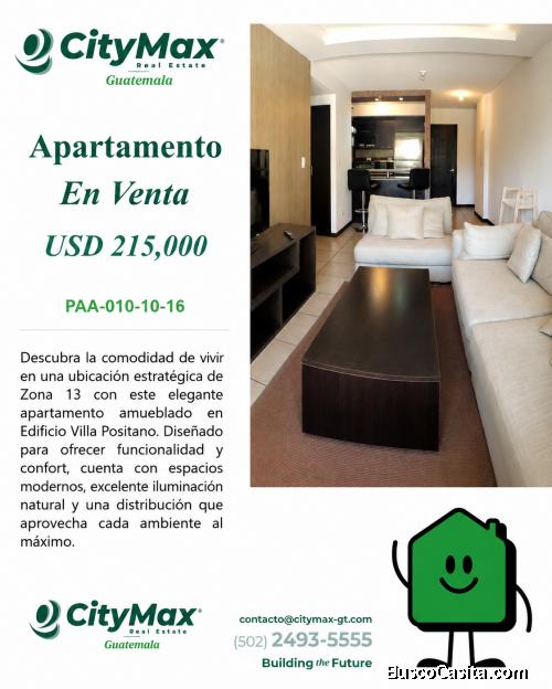 Apartamento Amueblado en Venta en zona 13