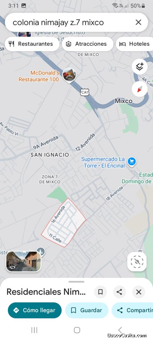 Vendo casa en recidencial nimajay z.7 mixco , por el encinal
