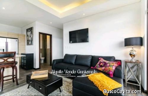 Apartamento Amoblado en Alquiler Zona 16, 2 Habitaciones, 82 m2, US$1,600