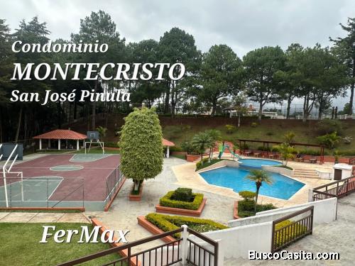 Vendo terreno GRANDE 24x31mts con Cabaña, en Condominio Montecristo