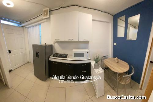 Apartamento Amoblado en Alquiler Zona 9, 2 Habitaciones, 27 m2, Q3,350