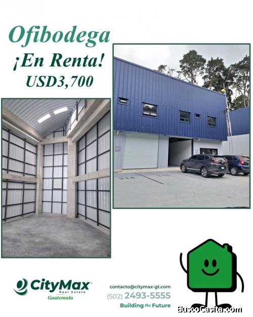 Ofibodega de Esquina en Renta, para estrenar en K13