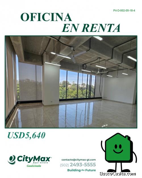 En Renta Oficina Comercial en Zona 15