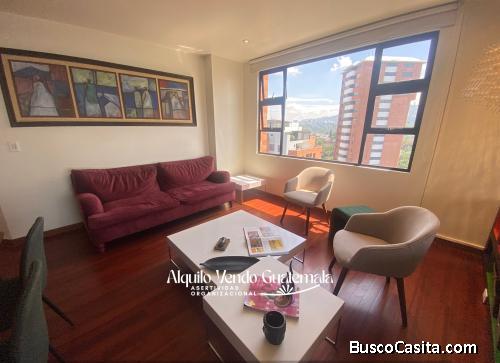 Apartaestudio Amoblado en Alquiler Zona 14, 60 m2, 1 Parqueo, US$850